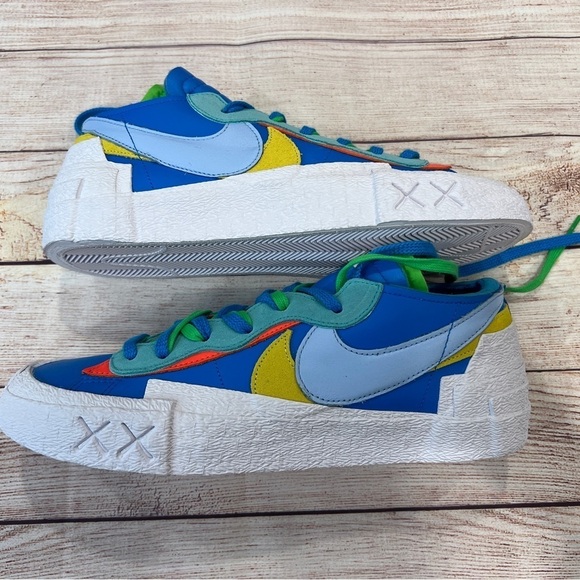 Nike KAWS x Sacai x Blazer Low Neptune Blue NEW DM7901-400 - Picture 1 of 4